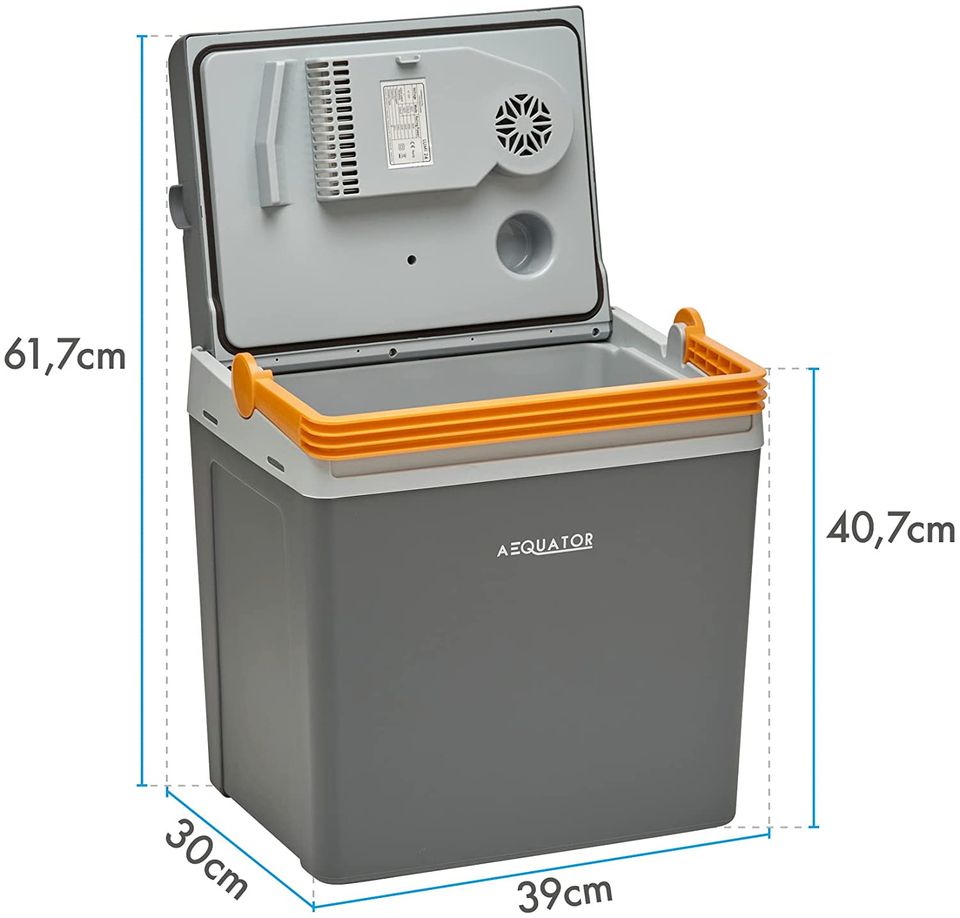 Aequator thermo-elektrische Kühlbox 24 Liter 12V 230V Auto Boot in Herten