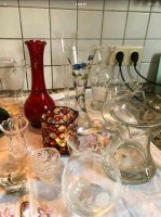 Lucka Glas Vase Kerzenhalter bemalt Blumenvase rot Hannover - Misburg-Anderten Vorschau