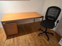 Schreibtisch (Set) 160 x 80 mit Stuhl, Rollboy und Nebentisch Bayern - Hohenfurch Vorschau