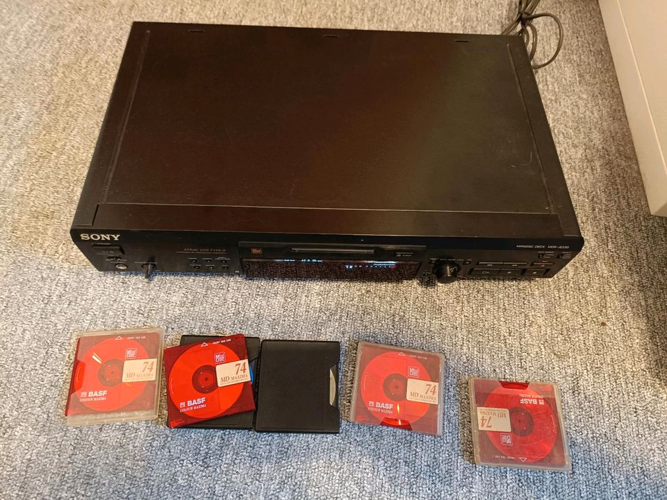 Sony MiniDisc MDS-JE530 mit Disk in Ottobeuren