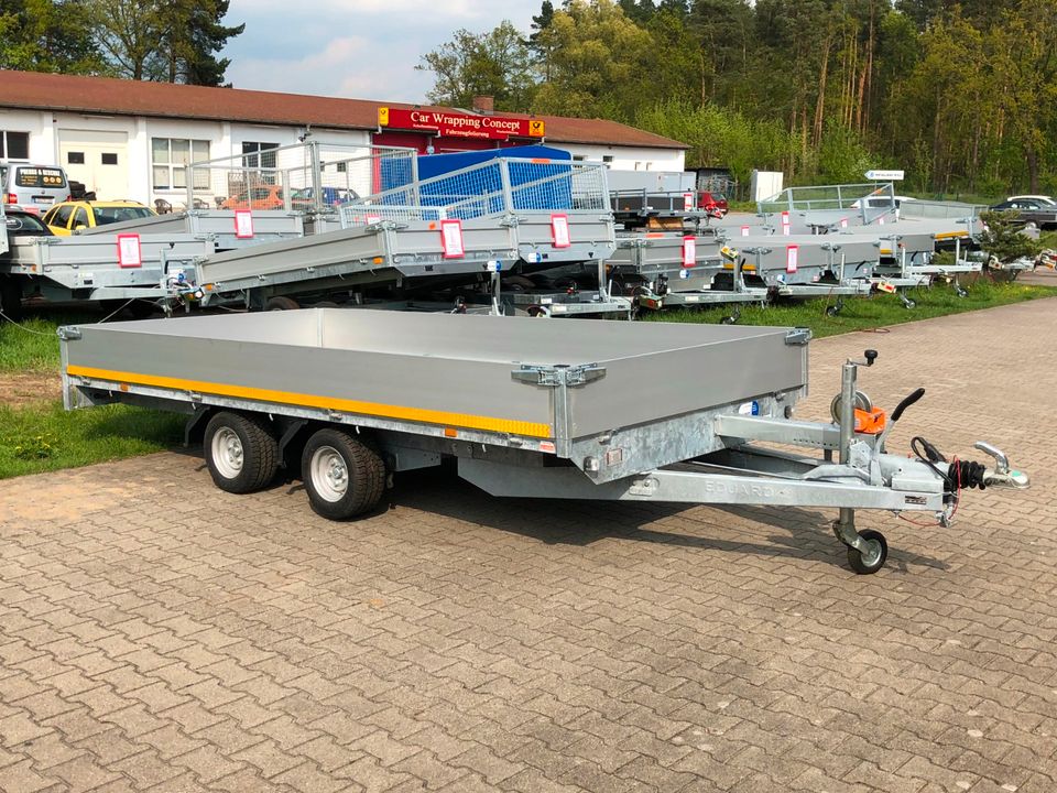 ⭐️ Eduard Auto Transporter 3000 kg 406x200x30cm Rampen Winde 56 in Schöneiche bei Berlin