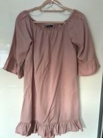 Only Vero Moda Kleid Rüschen Carmen Ausschnitt Lachs Koralle S/36 Nordrhein-Westfalen - Oberhausen Vorschau