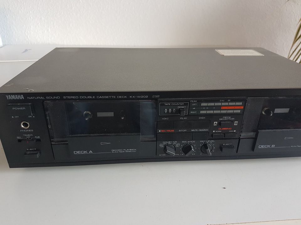 Yamaha Natural Sound Stereo Double Cassette Deck KX W 202 in Heiningen