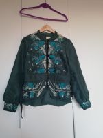 Neu Noa Noa Jacke Blazer Seide 38 petrolgrün bestickt Ethno Boho Baden-Württemberg - Plochingen Vorschau