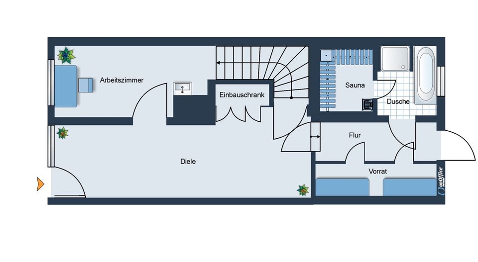 Reihenmittelhaus mit Terrasse in zentraler Lage in Nidda // Verkauf mit Rückmietung in Nidda