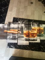 5 - Teiliges Bild Whisky/Zigarre Nordrhein-Westfalen - Werl Vorschau