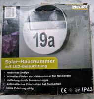 Solar-Hausnummer mit LED- Beleuchtung Hamburg-Nord - Hamburg Uhlenhorst Vorschau