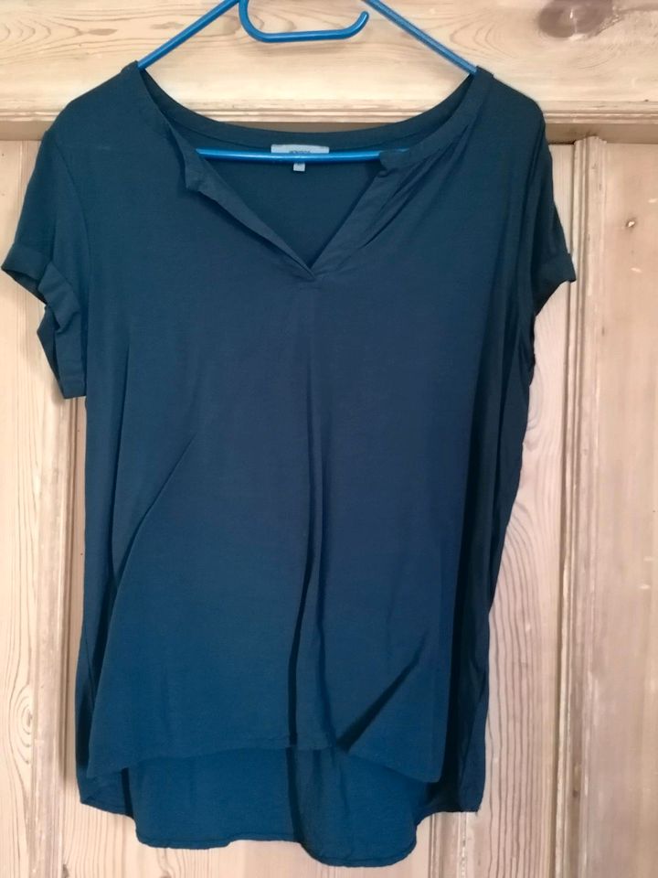 Bluse Kurzarm blau von Montego Gr. 40 in Wahlstorf