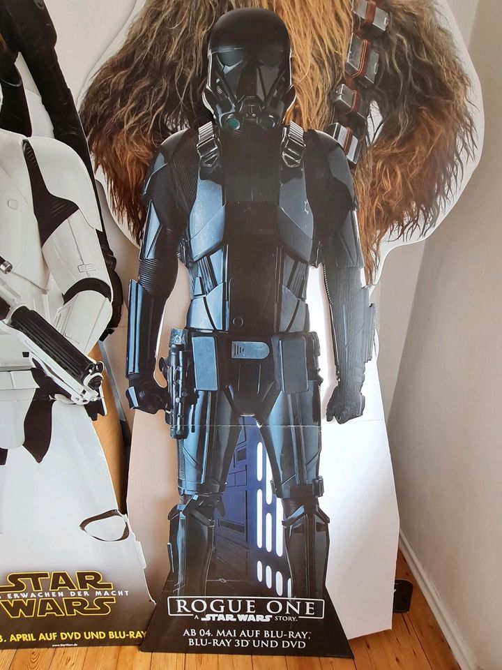 Star Wars 6x Pappaufsteller Stomtrooper Chewbacca Figuren in Roding