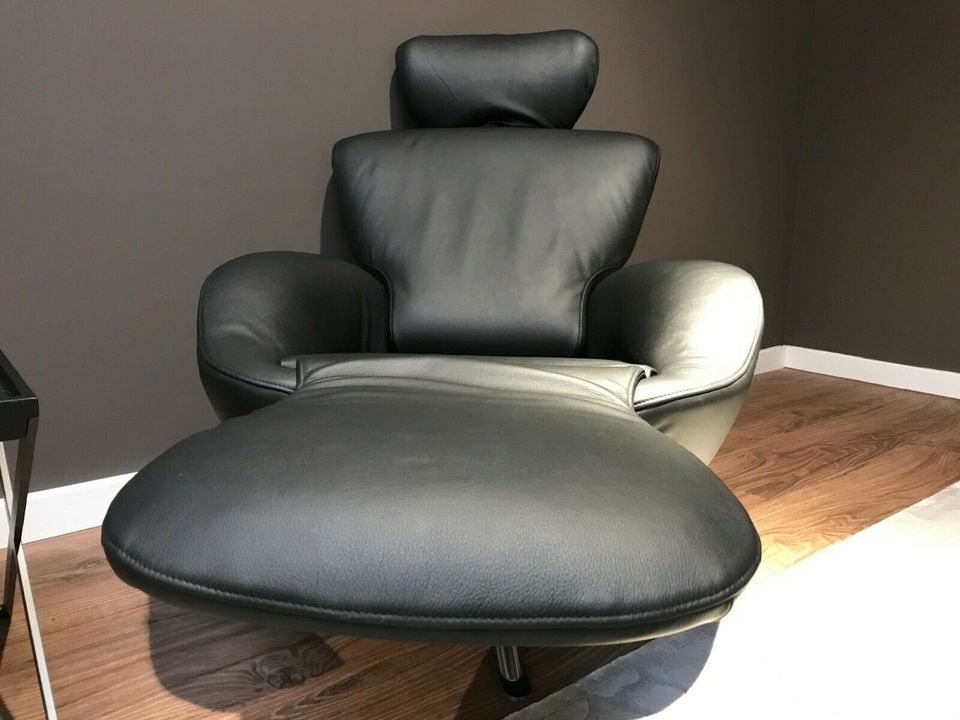 Cassina Sessel mit Funktion Modell DODO, in Leder Schwarz, w Neu! in Rheda-Wiedenbrück