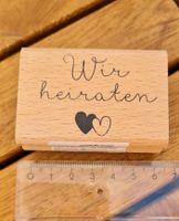 Stempel Hochzeit Einladung Wir heiraten Dresden - Gruna Vorschau