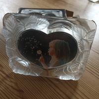 Kristall Glas Foto Rahmen mit Rosenmotiv home Beautiful Neu Hessen - Waldems Vorschau