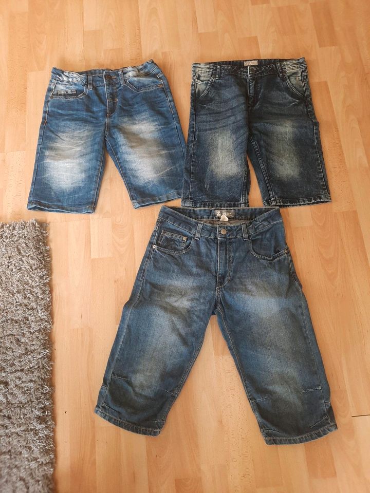 Jeans Short Gr. 152 für Jungs, wie neu, 3 Stück in Mietingen