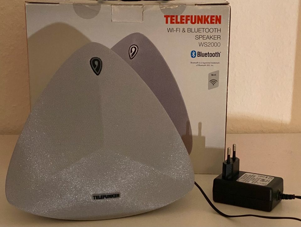 2x TELEFUNKEN WI-FI & Bluetooth Speaker WS2000 Lautsprecher Boxen in Bassum