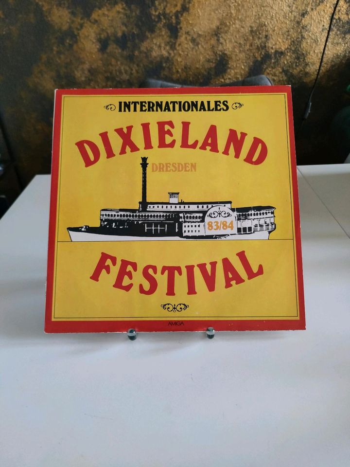 Schallplatten Dixiland Festival Dresden Konvolut Bierglas T-Shirt in Dresden