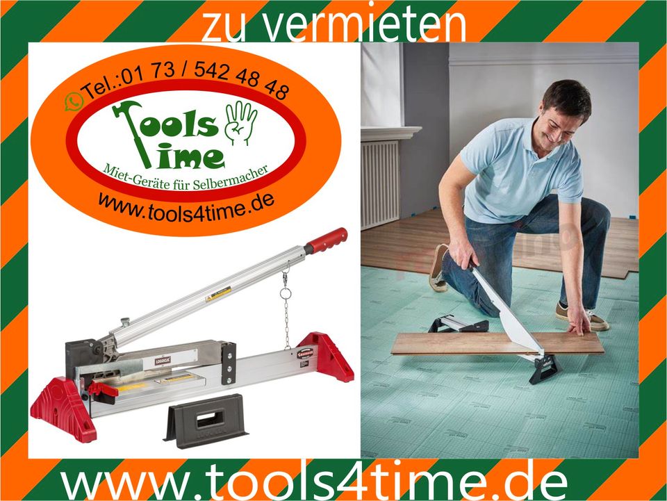 ZU VERMIETEN: Laminatschneider, Vinylschneider, Hebelschere,Boden in Hemer