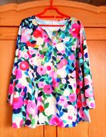 Damen-Sommerbluse mit farbenfrohem Blumenprint Baden-Württemberg - Karlsbad Vorschau