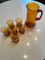 Set Rauchglas Krug 6 Gläser Geschirr vintage Brandenburg - Kolkwitz Vorschau