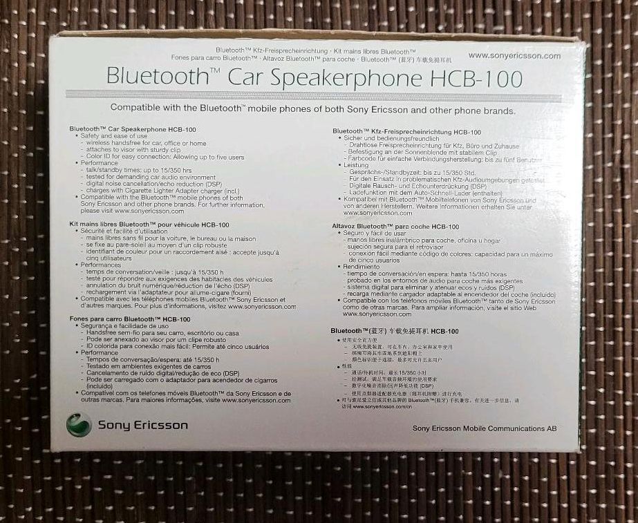 Sony Ericsson Bluetooth Car Speakerphone HCB-100 in Berlin