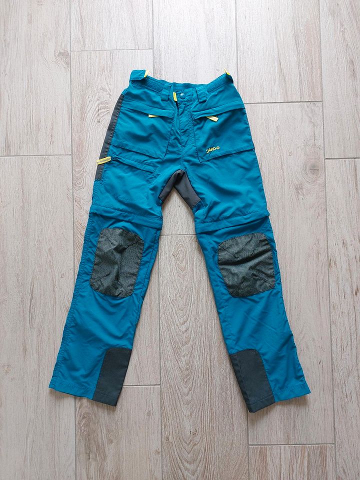 Jako-O Kinder Zipp-Off-Hose Outdoor, robust, Gr. 146, Petrol in Kreuzau