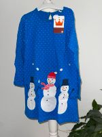 Süßes Kleid Schneemann Winter Weihnachten blau 116 Nordrhein-Westfalen - Brühl Vorschau