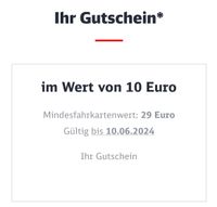 10€ Deutsche Bahn DB Gutschein Hessen - Rüsselsheim Vorschau