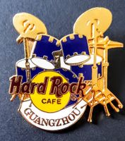 Hard Rock Cafe-Pin Guangzhou / China : Schlagzeug gold u.blau Sachsen-Anhalt - Halle Vorschau