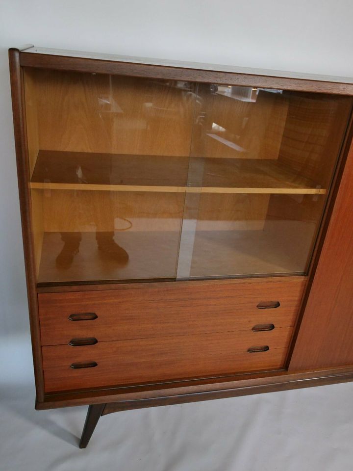 Danish Highboard 60er Vintage Teak Sideboard Mid Century Schrank in Mainz