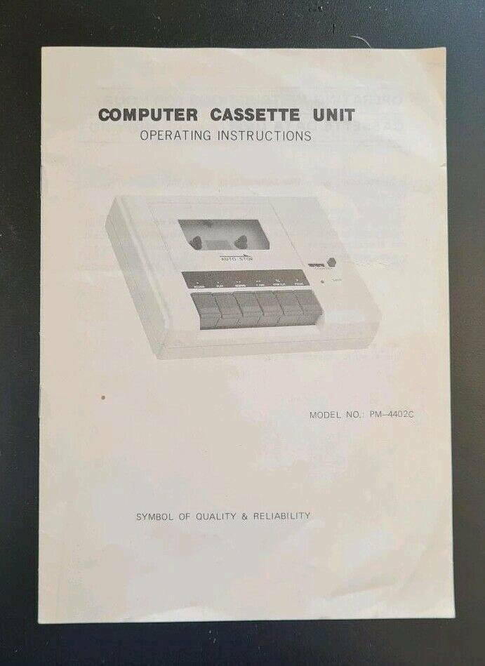 Commodore Commander PM-4402 C Datasette + Gebrauchsanweisung in Neumark