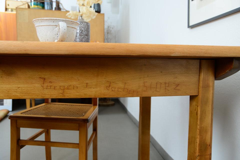 Esstisch 120x75 massiv Holz Küchentisch Vintage restauriert in Dresden