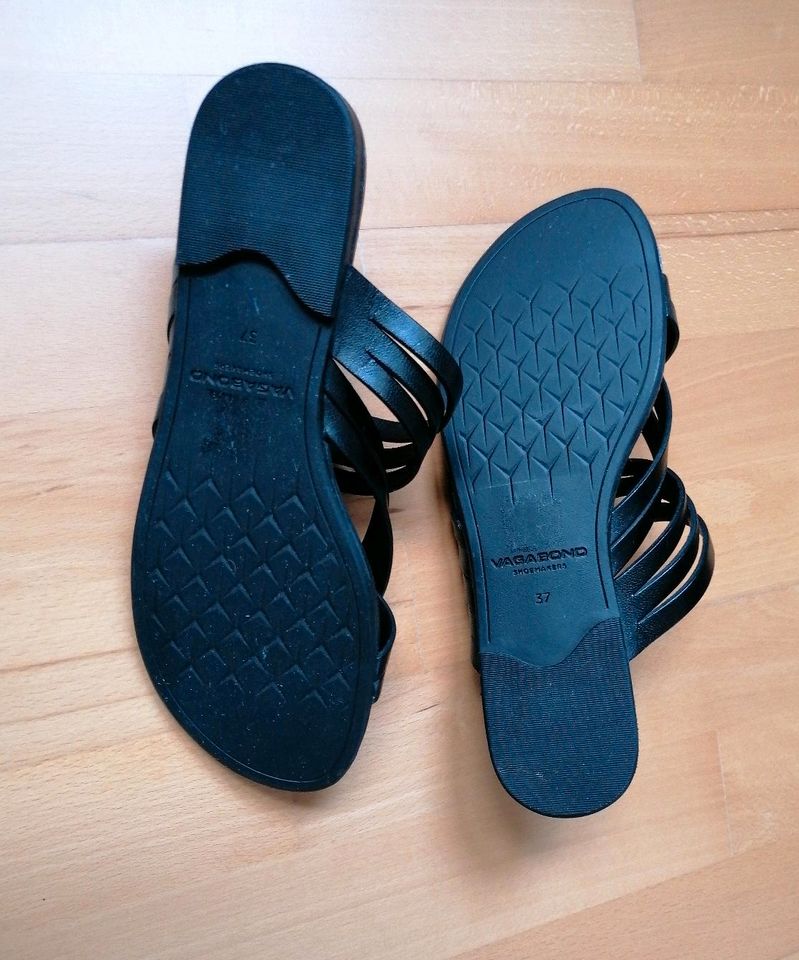 Vagabond Sandalen Zehentrenner Größe 37 Schuhe Damen schwarz in Mörfelden-Walldorf