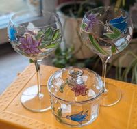 Tiffanyglas glas Handarbeit schale dose weinglas Hessen - Künzell Vorschau