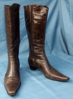 Evita-Si Damen-Leder-Stiefel Größe 39 - rötlichbraun Hessen - Groß-Gerau Vorschau