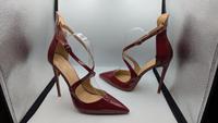 Sexy spitze Lack HighHeel Stiletto Riemen Pumps bordeau rot Gr.40 Hessen - Bad Camberg Vorschau