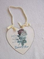 Shabby Vintage Deko Herz "Beauty Rose" Metall Blechschild Baden-Württemberg - Schwäbisch Gmünd Vorschau