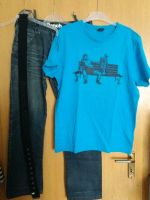 Bench. T-Shirt blau XL Jeanshose blau R33 Gürtel schwarz 114cm Nordrhein-Westfalen - Dinslaken Vorschau