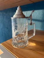 Glasbierkrug mit Zinndeckel Hessen - Bebra Vorschau