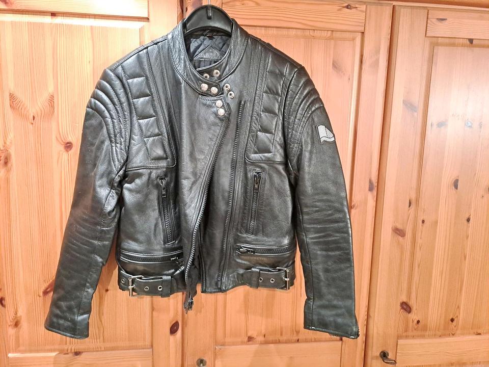 Krawehl Lederjacke Motorrad Leder Jacke gr 40 38 36 Oldtimer in Wissen