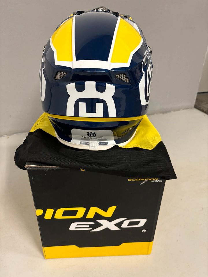 Helm Scorpion Exo Husqvarna MX Größe 58 M Airfit in Dahlen