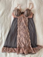 Negligee Hunkemöller Damen Unterwäsche Kleid grau spitze Baden-Württemberg - Edingen-Neckarhausen Vorschau