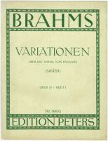 Brahms, Variationen 1, Ed. Peters 3663A, Klavier NOTEN Bayern - Rain Lech Vorschau