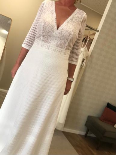 Brautkleid Boho-Style, Lilurose Ivory/Nude 40/42 in Regensburg