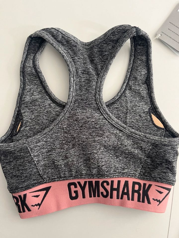 Gymshark Sport Set Flex grau meliert Rosa XS Bh Leggings Shorts in Saarbrücken