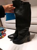 Echt Leder Stiefel 38 Neu! Benetton schwarz Nordrhein-Westfalen - Ratingen Vorschau
