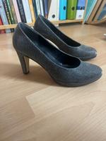 silberne Gabor Glitzer Pumps Soft & Smart Gr. 8 (42) Düsseldorf - Friedrichstadt Vorschau