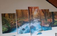 Wandbild Fluss Wald Herbst Leinwand Hessen - Homberg Vorschau