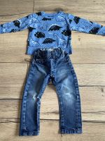 Next cooles Dinosaurier Sweatshirt & Jeans in 92 18-24 Thüringen - Stützerbach Vorschau