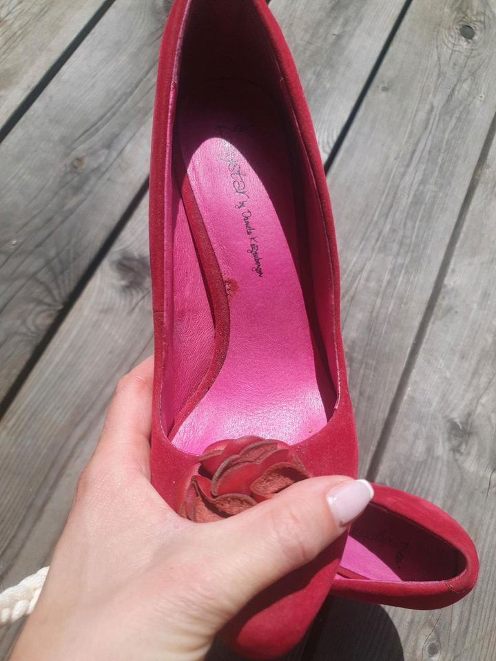 Rot pink Plateau Pumps Highheels 38 in Eningen