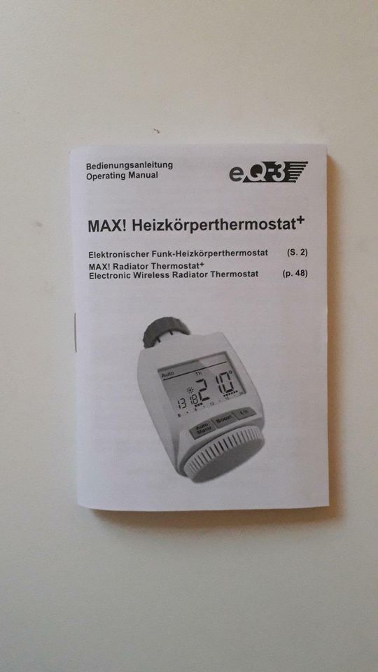 Max! eQ-3 Heizkörperthermostat - neuwertig in Aalen