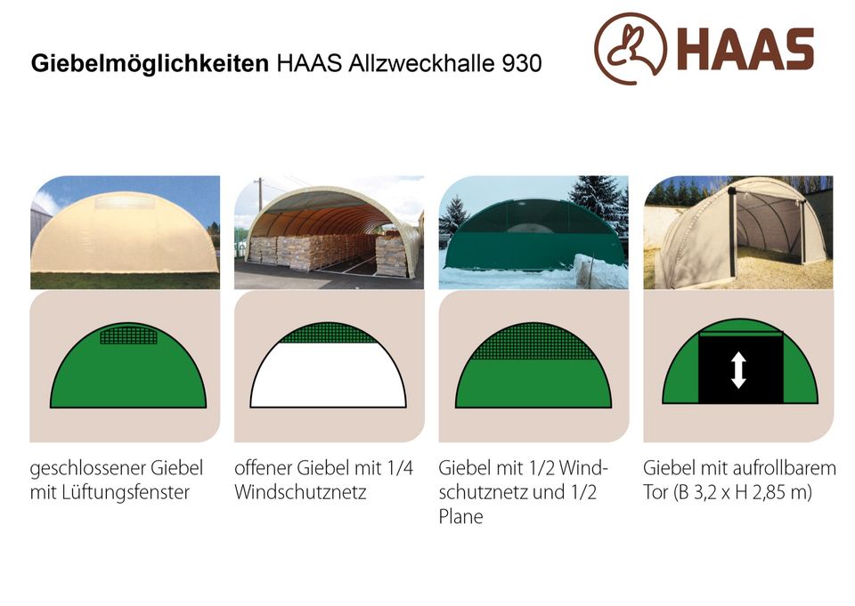 HAAS Allzweckhalle 9,3 mx 15 m – Rundbogenhalle *ANGEBOT* in Nümbrecht